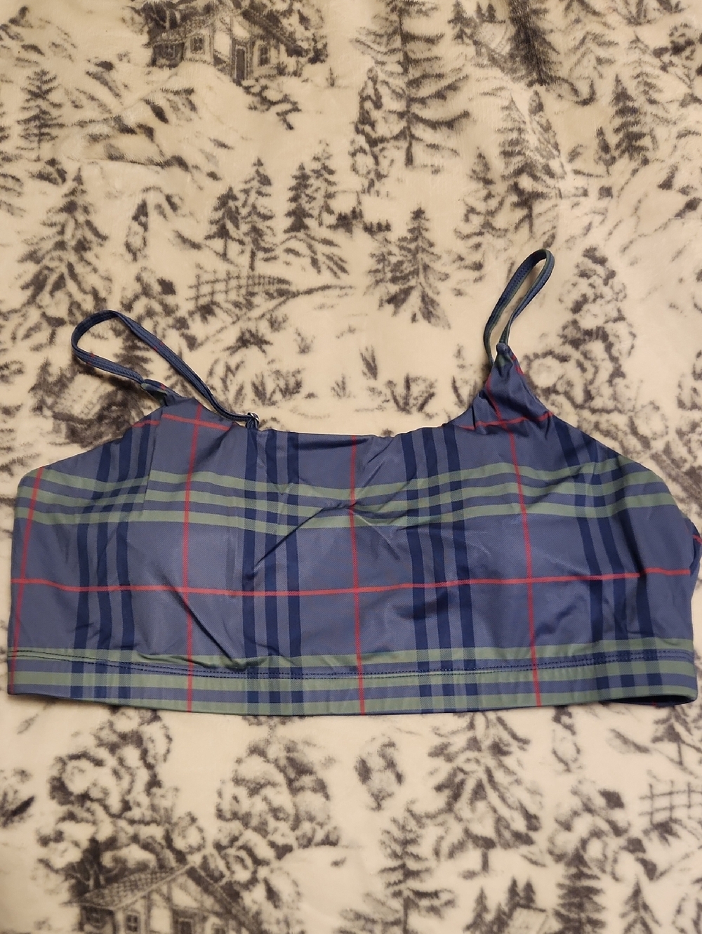 NWOT Halara Plaid Cool Touch Sports Bra